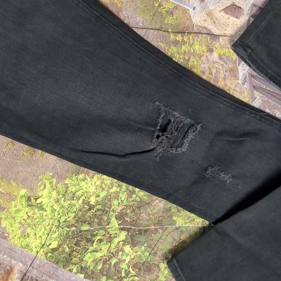 RAG & bone black distressed skinny jeans size 28 - Picture 3 of 7